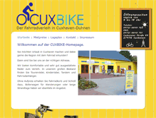 Tablet Screenshot of cux-bike.de